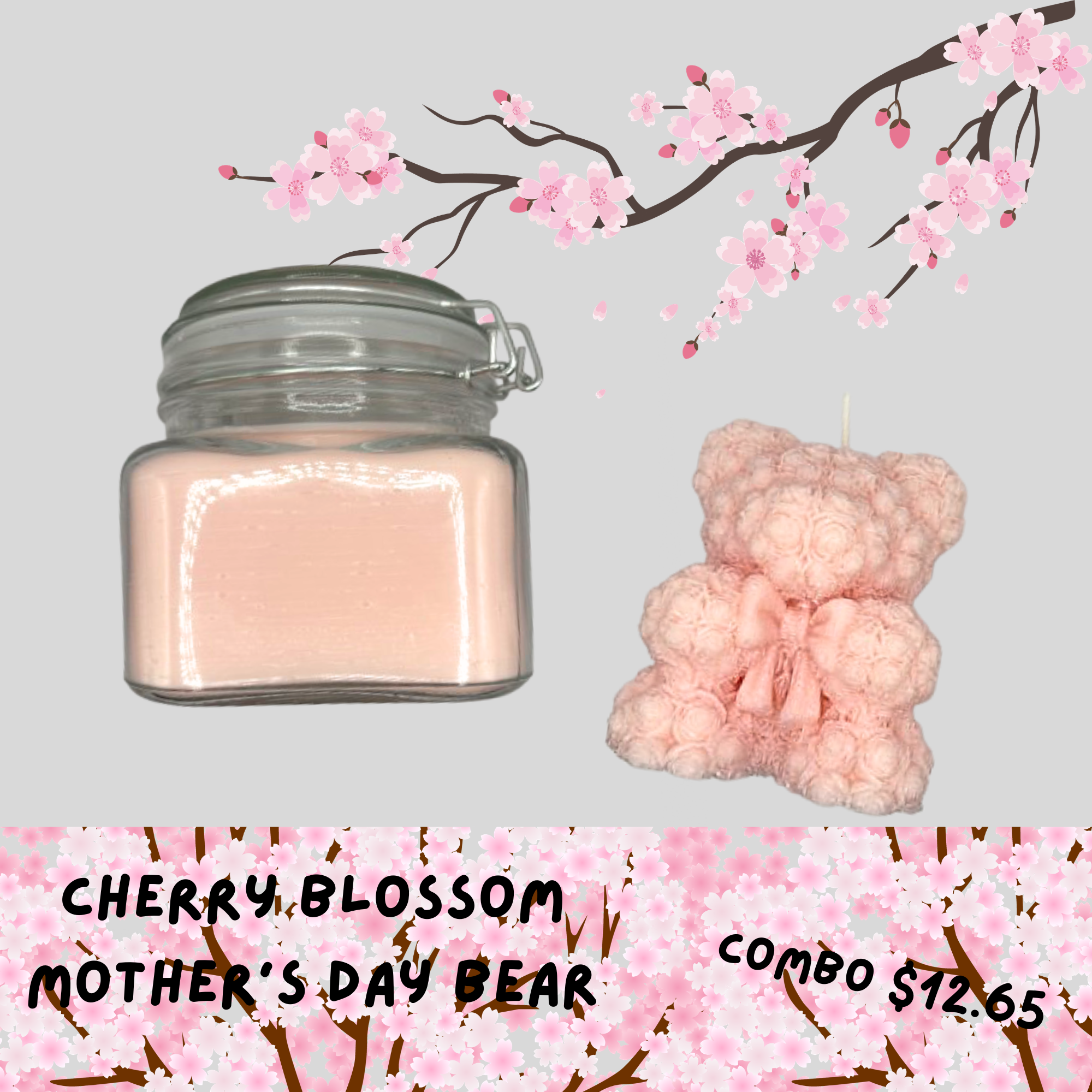 Cherry Blossom Teddy Bear